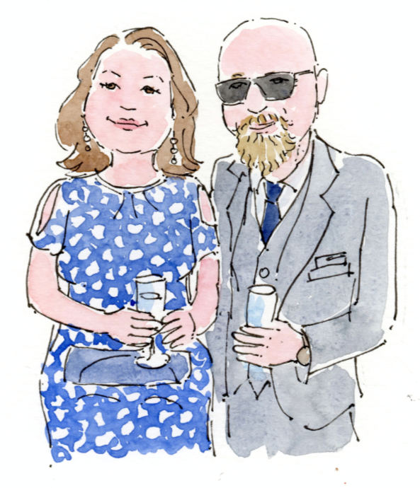 Wedding guest portrait